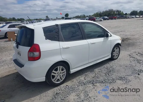 2007 Honda Fit Sport из США, поврежденный, VIN JHMGD38677S022796